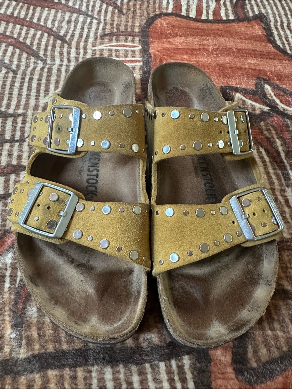 Birkenstock Arizona Rivets  Sandals in Yellow